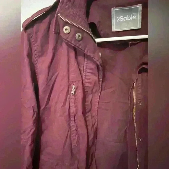 2Sable Maroon Jacket Size Large - Picture 2 of 4
